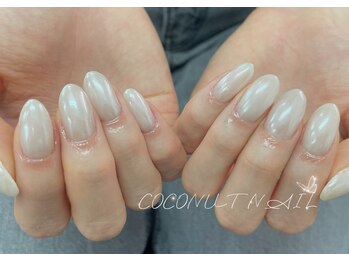 ココナッツネイル/ミラーネイル