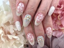 ディーネイル 天王寺(D-nail)/(松崎)上品フラワーart