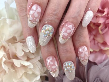 ディーネイル 天王寺(D-nail)/(松崎)上品フラワーart