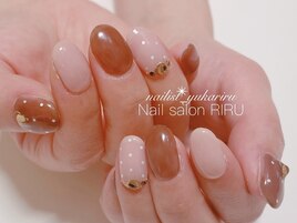 バレンタインネイル