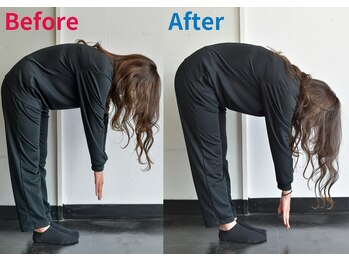 ストレッチゼロ 甲府上石田店/【初回来店時】ビフォーアフター