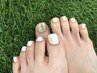 Nailフット♪【他店オフ・ケア込】デザイン自由コース¥7400　※持ち込みOK