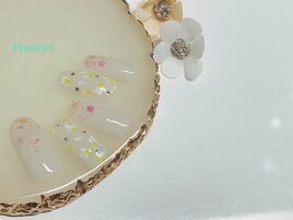 新作　手描き花