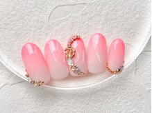 ヴィオラ(VIOLA)/グラデ/ブランド風/パーツアート