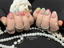 サンサンイチ 関内店(331)/カラフルフレンチ×ハイビスカス