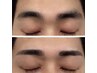 眉毛アイブロウWAX（間引きあり）＆顔・首脱毛　¥14100
