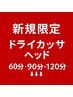 新規限定▼　カッサ ドライヘッドスパ 　60分・90分・120分▼