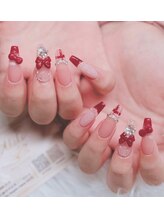 アキコネイルサロン(Akikoネイルサロン)/10本長さだし＋持ち込みデザイン