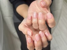 スノーフレーク(Snowflake)/ワンカラー＋シンプルアート♪