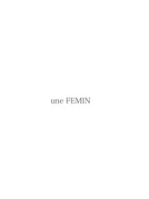 アン フェミン(une FEMIN)  mai 