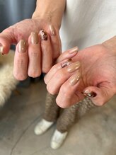 ネイルルーム オルポノ(Olupono)/べっこうカラーニュアンス