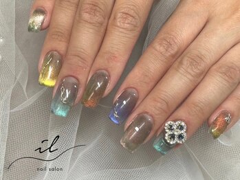 イル 神戸店/マグネット×ミラーネイル