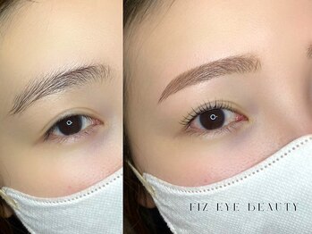 フィズアイビューティー 岡崎竜美ヶ丘店(fiz eye beauty)の写真/【まつ毛&眉毛の同時施術◎】パリジェンヌの立ち上げカール～曲線を描く自然なカールまで理想デザインOK！