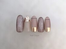ネイル ドゥ 岡山駅前店(Nail Doux)/大人ブラウンネイル