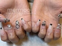 メルモーイ(mermooi)/チェック×ハートネイル