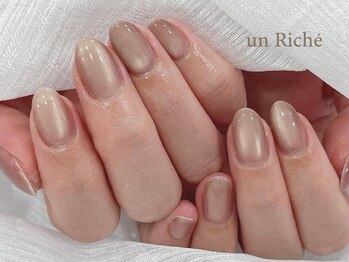 アンリッシュ 池袋東口店(un Riche)の写真/【池袋/シンプルネイル】ワンカラー/マグネットなどオフィスや日常になじむデザインをご提供♪
