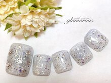 ネイルグラマラス 西新井店/《フットネイル》大人上品フット