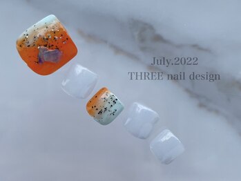 スリー(THREE)/July.2022/nail design