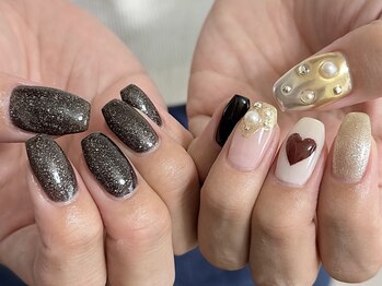 モノ 本通(mono)/ちぐはぐネイル