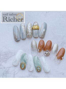 エスフィーネイルサロン リシェル(Esfy nailsalon Richer)/2024,11月 定額デザイン