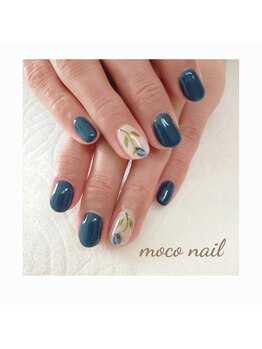 モコネイル(moco nail)/☆ワンカラー2本アート☆