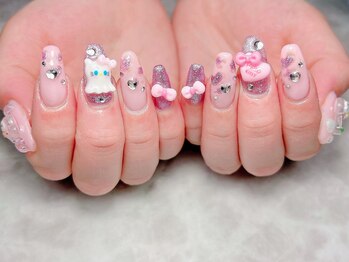 ブリスフルハピネス(Blissful happiness)/のせ放題!ロングキャラネイル