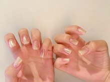 シベル(Ci belle)/塗りかけネイル/ゴールドネイル