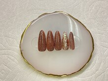 クイーンズネイル(Queeens nail)/秋のキラキラネイル