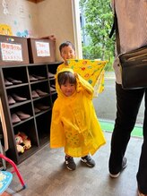 城東いまふく鶴見整体院/かっぱもハンガーで干せます♪