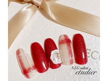 S.I.Gサロン エチュデイエ(etudier)/ファーチェックネイル☆