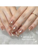 ジュベル 三鷹店(je belle)/うるうるホワイトミラーネイル