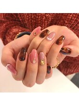 プリマ(Prima)/べっこう×ピンクネイル