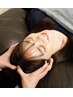 【脳休睡眠★炭酸ドライヘッドスパ70分￥9370】デコルテ・首肩・耳付