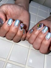 ホランイネイル(HORANGI NAIL)/フリーアートM＋有料パーツ　