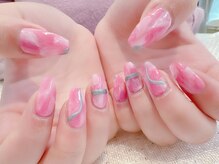 ラルネイル 大宮(Lull. nail)/#マーブル#ニュアンス