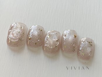 ヴィヴィアン ネイル(Vivian nail)/シンプル ニュアンス クリア