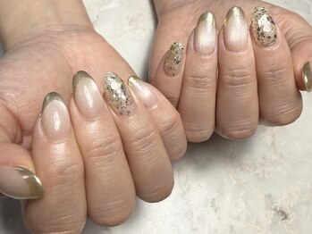 ミラーフレンチネイル