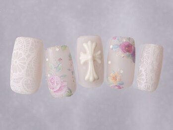 レース転写クロスマット¥9480