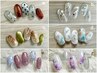 夏☆おすすめネイルアート【紫陽花　ドット　ニュアンス…6種】￥7150～