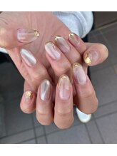 トータルサロン 白べぇーっ プラス/ニュアンスマーブルネイル☆