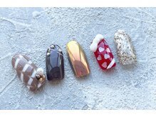 オーガニックネイルサロン プティ ボア(petit bois)/チョコレート風ネイル♪