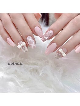 ノルネイル(nol nail)/ピンクガーリー《名駅ネイル