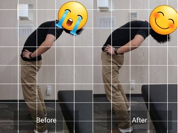 ナオル整体 西川口院(NAORU整体)/お客様のbefore/after 後屈動作