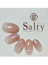 ぷっくりリボンネイル