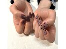 clear black×dot art
