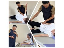 問題改善に必要な施術・運動を行い、セルフケアを説明します◎