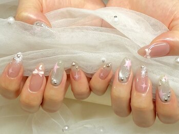 ネイルサロンブリス(nail salon Bliss)/☆キラキラ!水光スターネイル☆