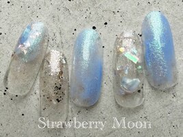 ブルーニュアンスネイル　￥7980