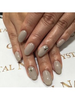 クリスタルネイル ボンベルタ橘店(CRYSTAL NAIL)/シンプルネイル