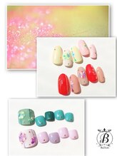 ネイルサロン ブリオン(Nail Salon Bullion)/オーロラリーフストライプネイル